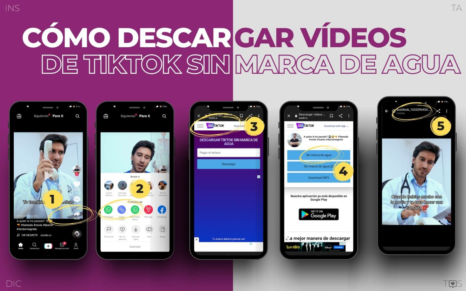 C Mo Descargar Videos Tiktok Sin Marca De Agua