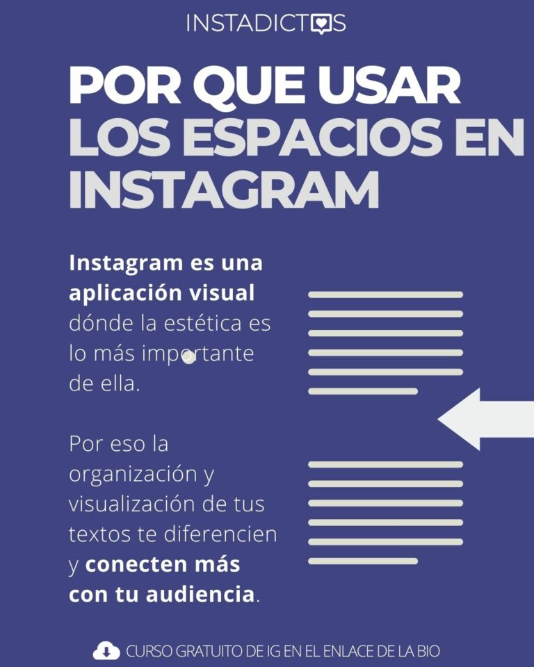 Cómo poner ESPACIOS blancos e invisibles INSTAGRAM