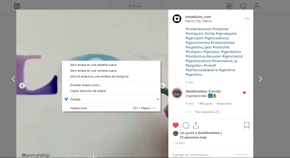 Descargar vídeos para Instagram PC