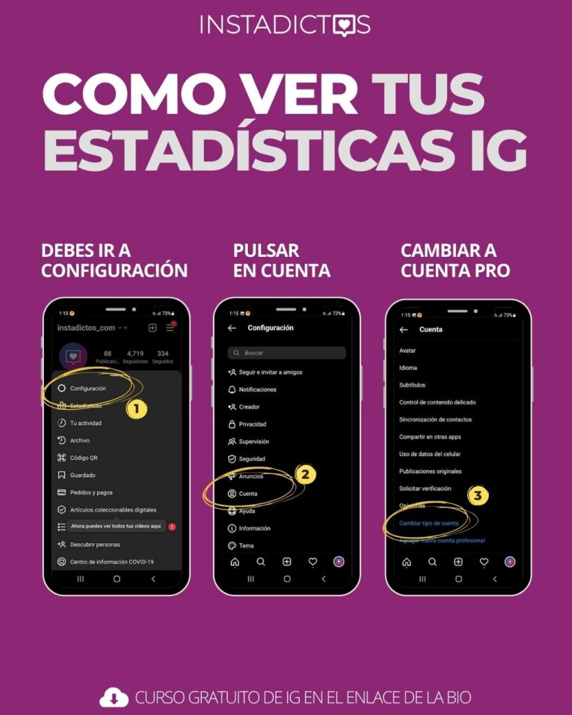 CoMO ver tus estadísticas ig