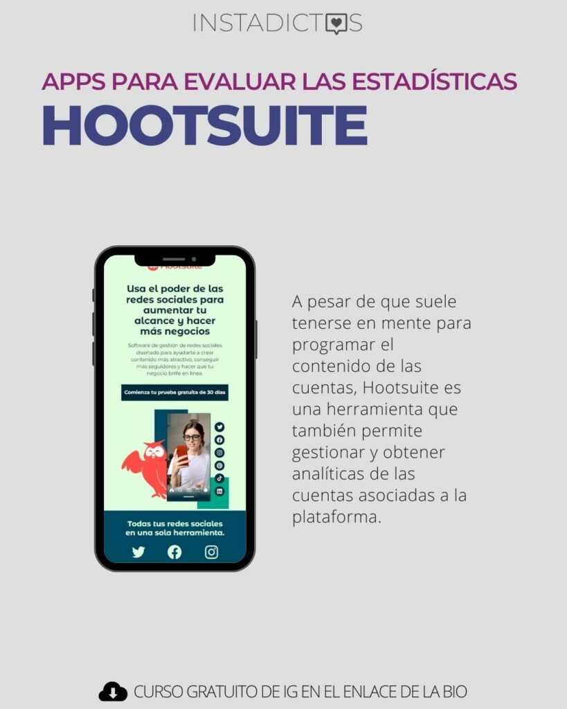 apps para evaluar las estadísticas hootsuite