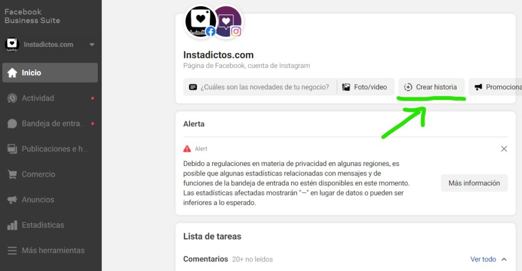 Programar historias en Instagram