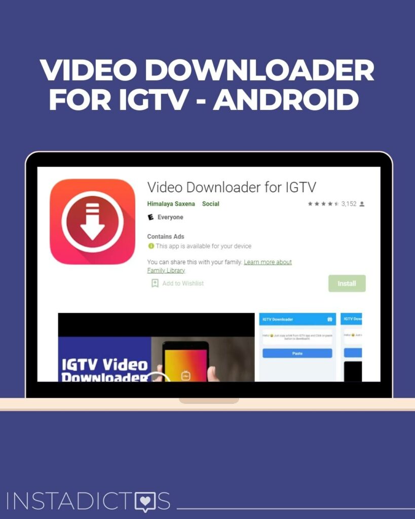cómo descargar un IGTV