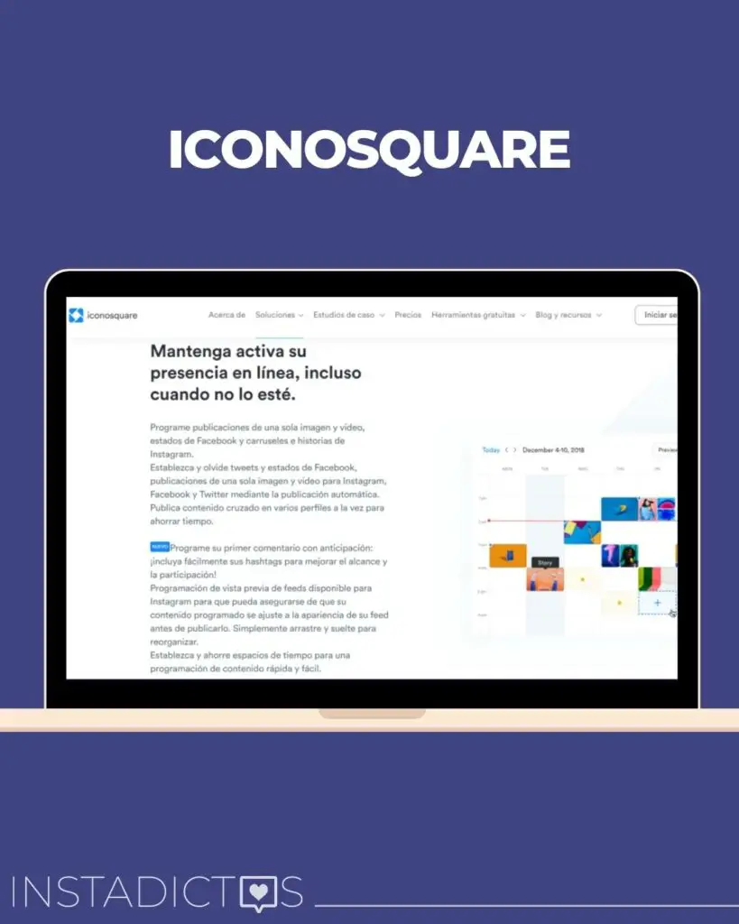programar stories con Iconosquare