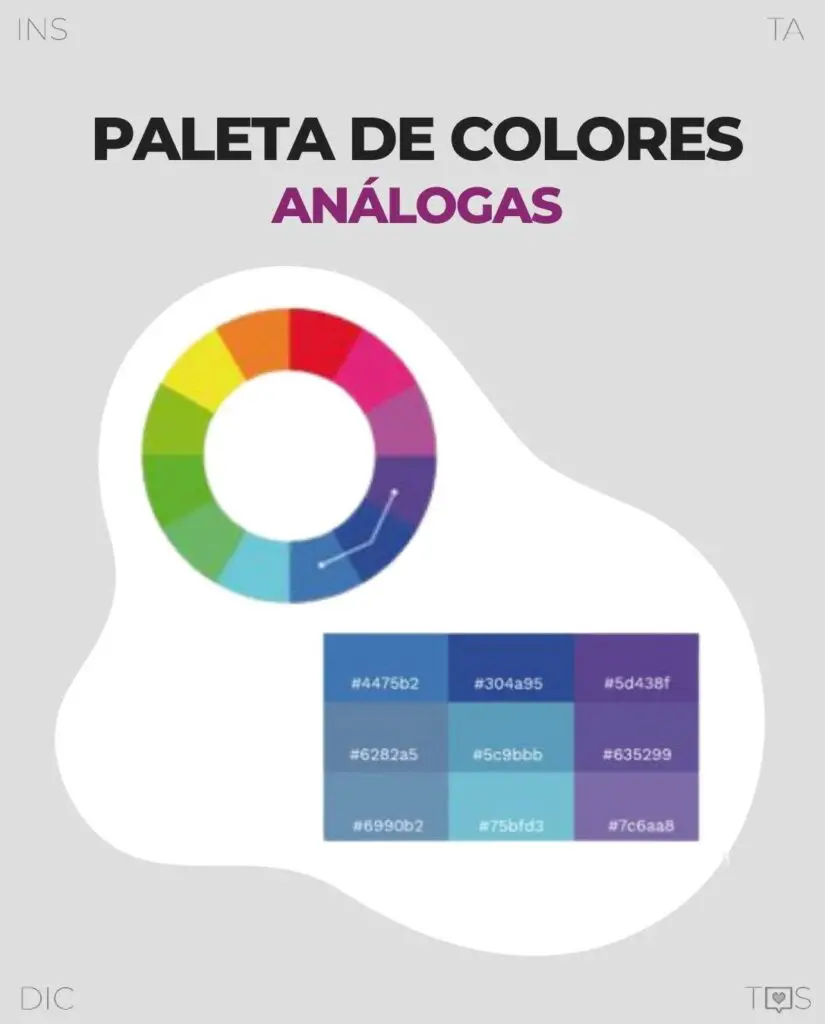 Paleta de colores para Instagram análogos