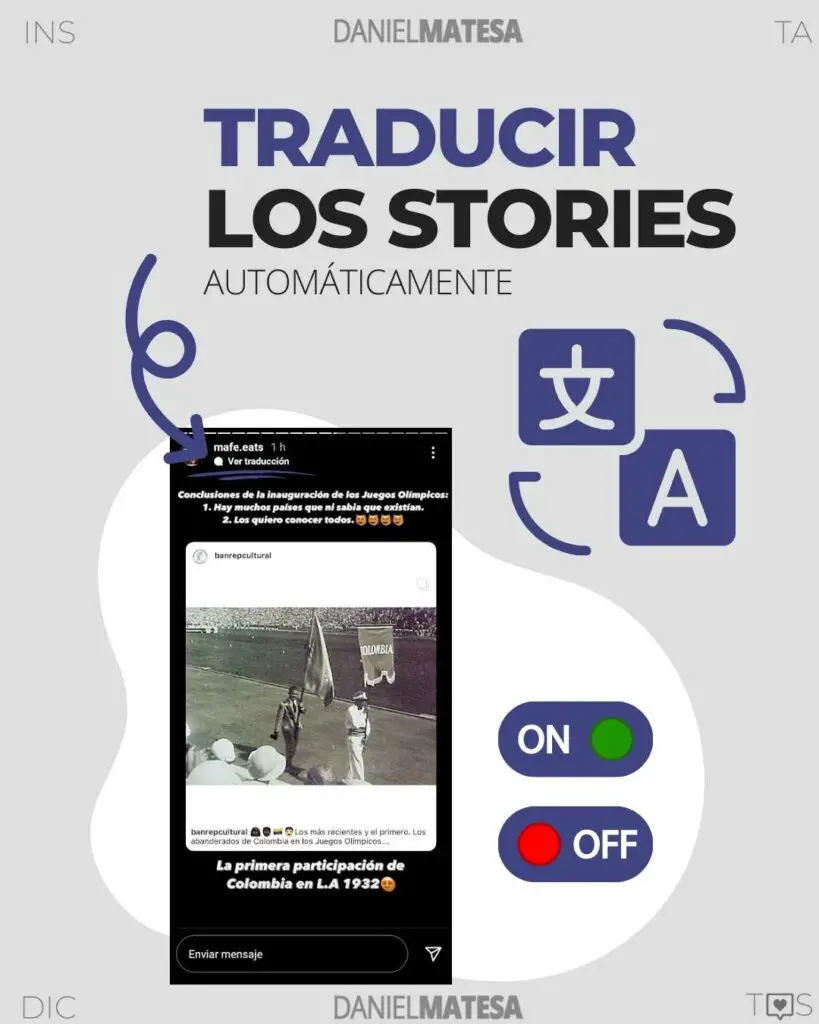 nuevas funciones Instagram - traducir los stories