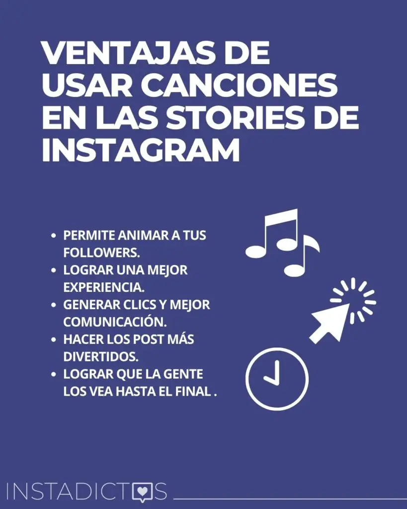 ventajas de usar canciones en las stories de instagram