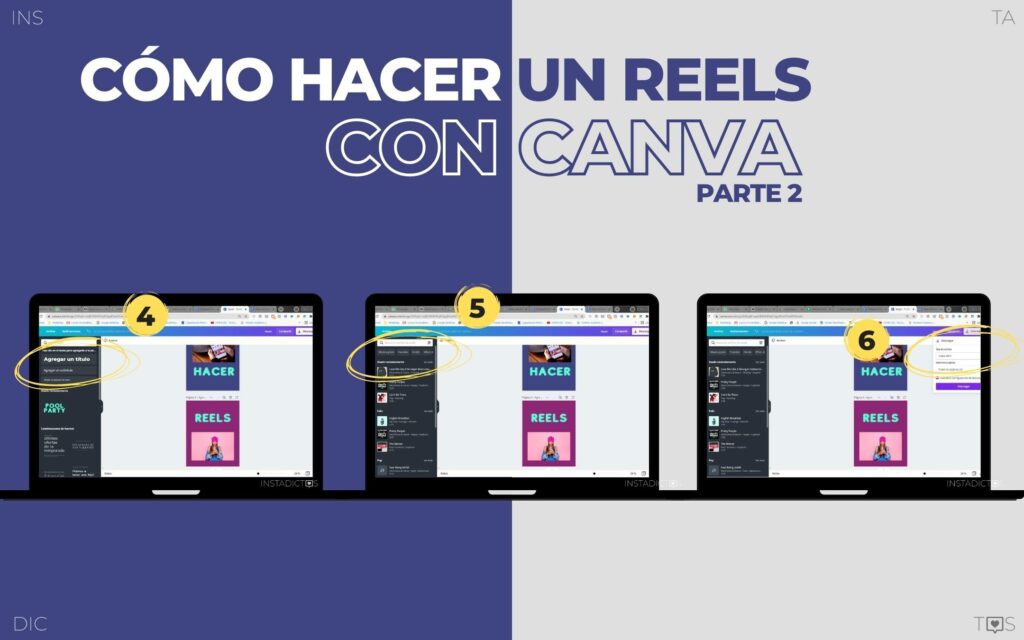 Cómo hacer un reels con fotos en instagram con canva