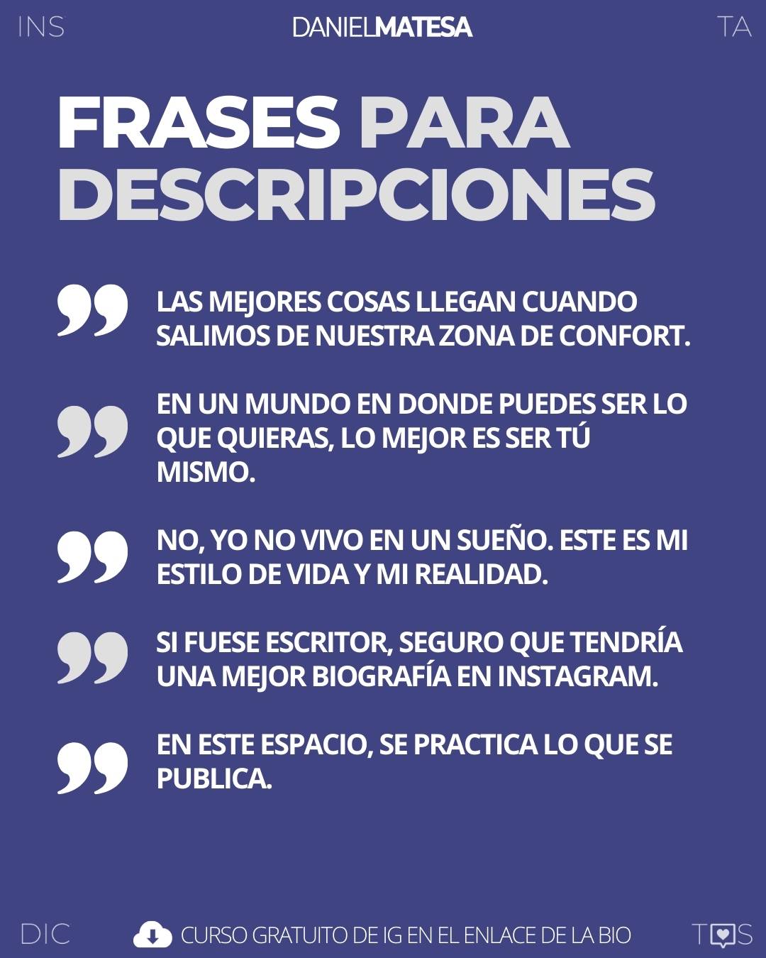 FRASES para INSTAGRAM Aesthetic, graciosas, cortas...