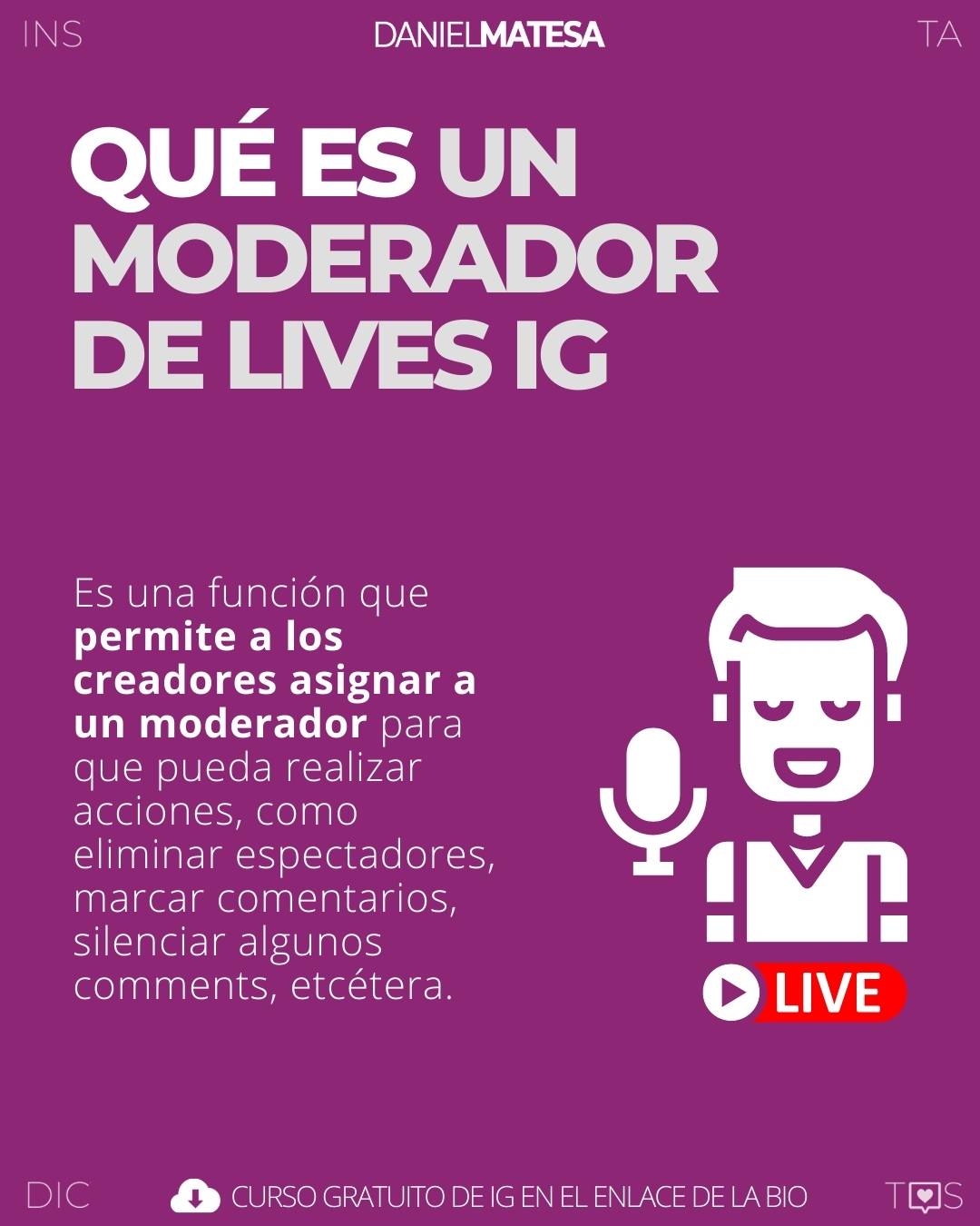 MODERADOR De Instagram En Lives