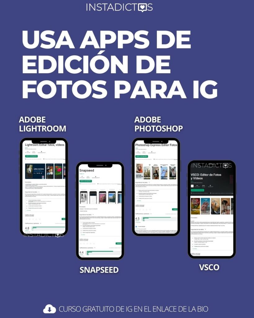 USA APPS DE EDICIÓN DE FOTOS PARA IG